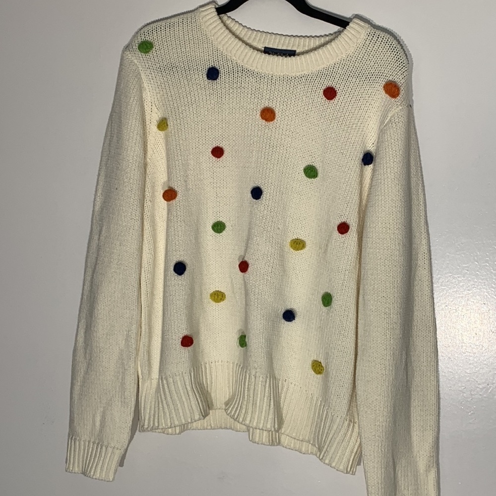Mod cloth Pom Pom sweater size XL - Picture 3 of 9